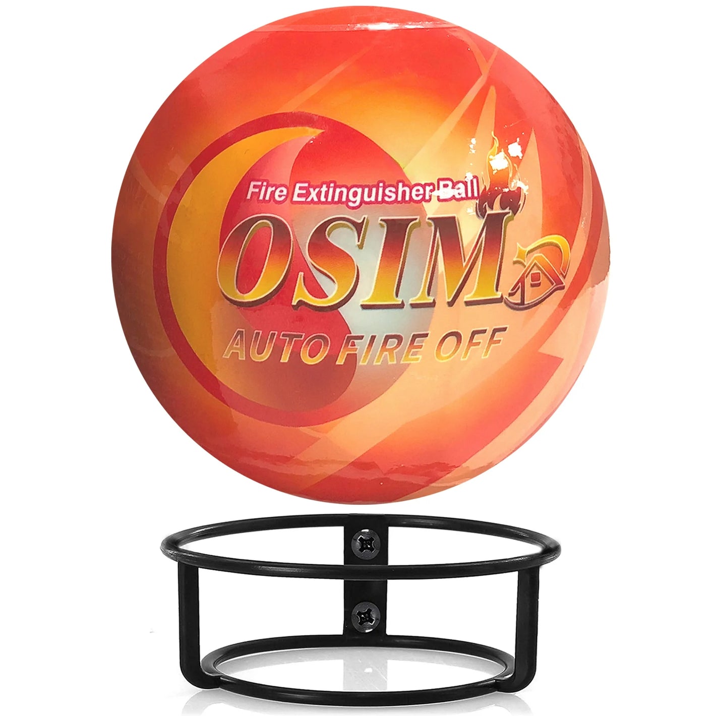 Portable Automatic Fire Extinguisher Ball with Bracket and Hook, Fire Types ABCEF (1.1Lb,0.5in diam) - Weathershack