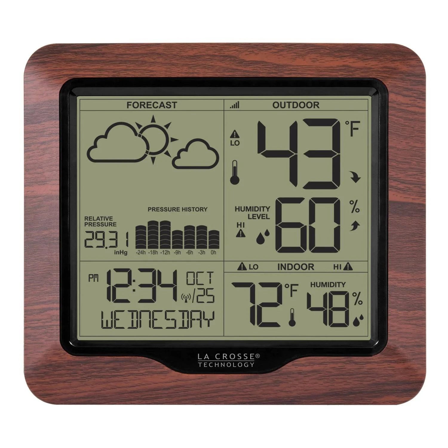 La Crosse Technology - Weather Station with Forecast and Atomic Time (308-1417BLV2) - Weathershack