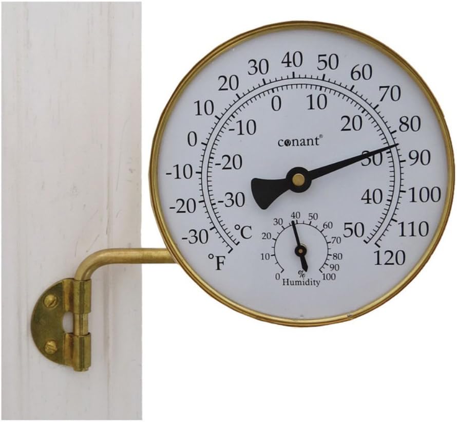 Vermont 4" Weather Station (Living Finish Brass) - Weathershack