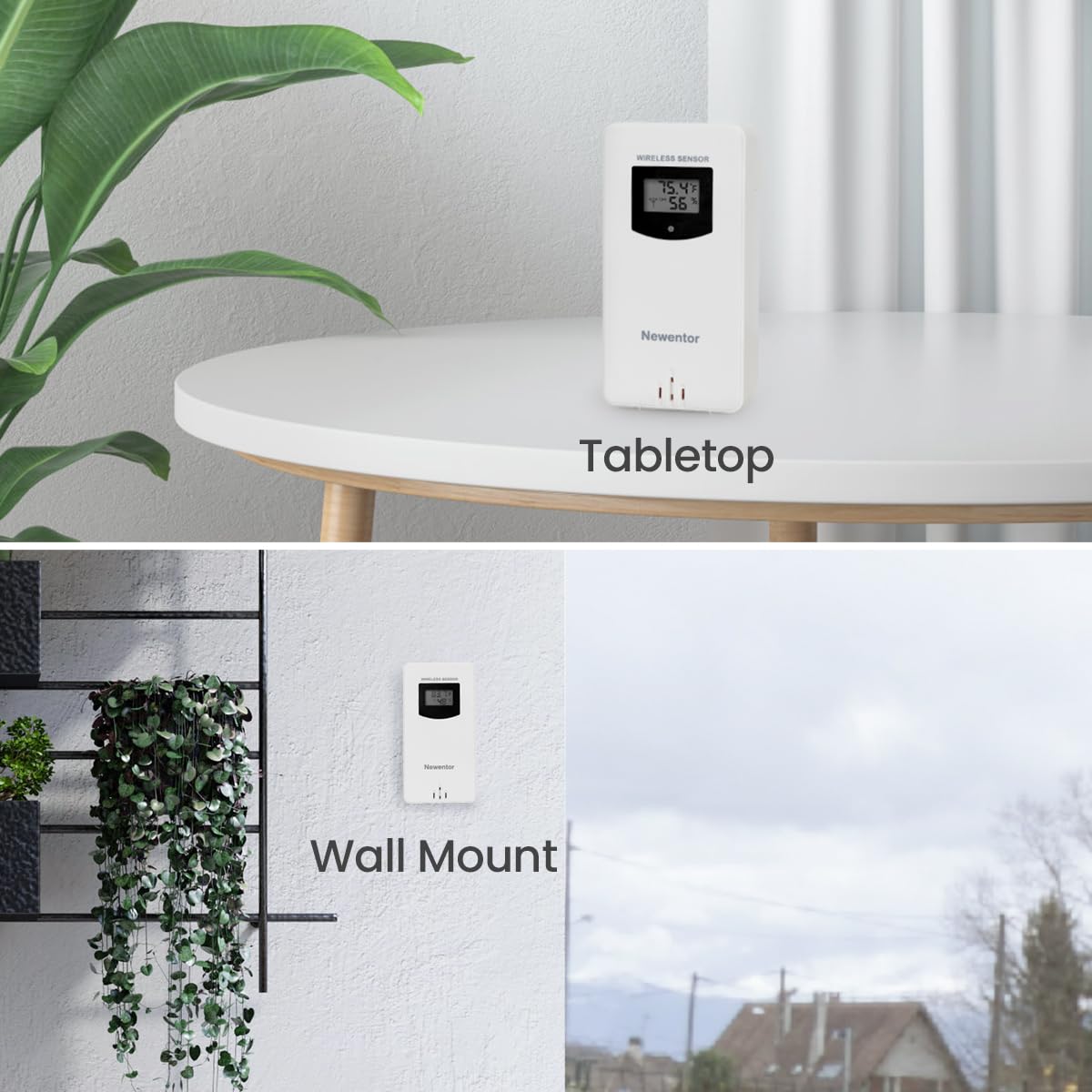 Newentor Q3 Indoor Outdoor Wireless Remote Sensor - Weathershack