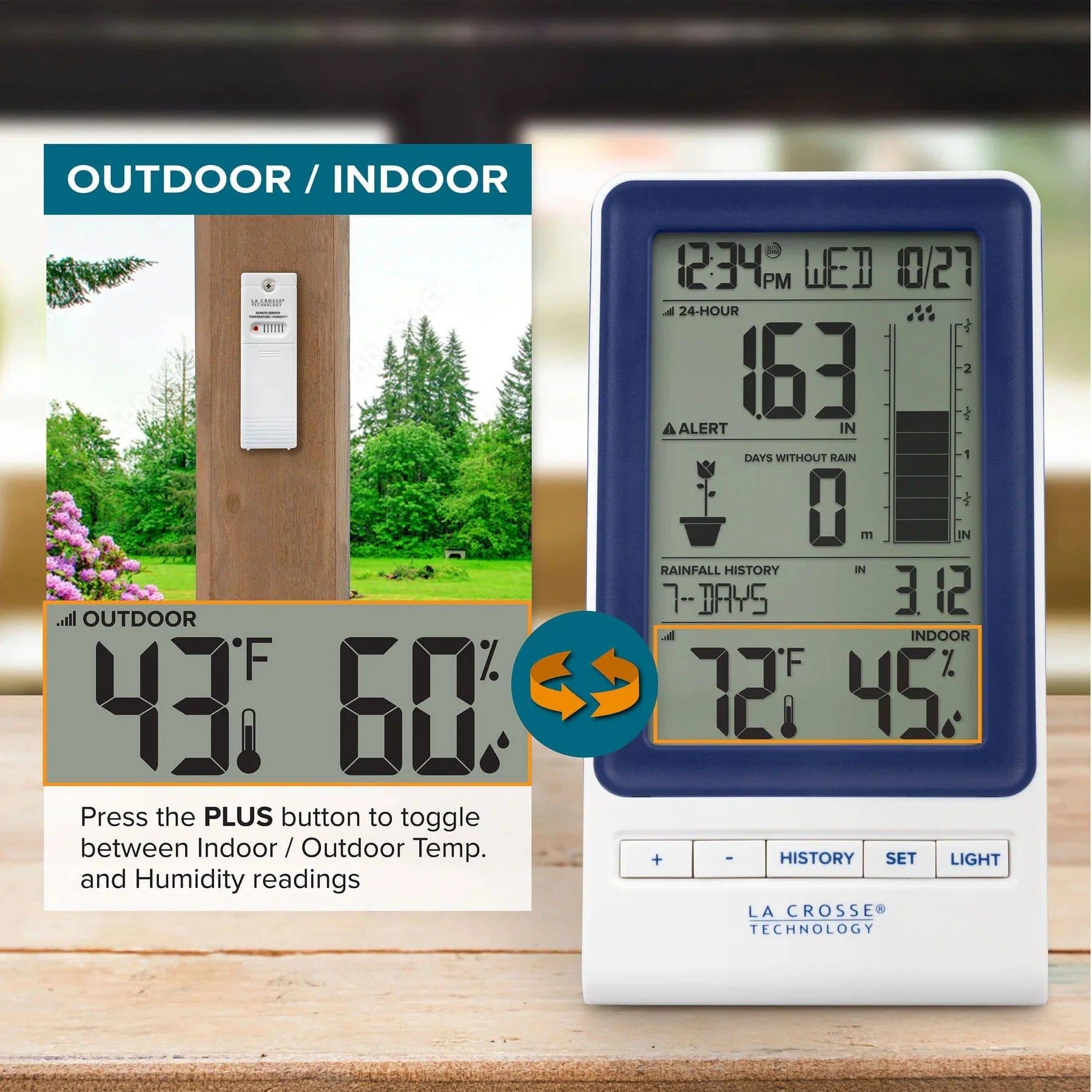 La Crosse Technology - Digital Rain Gauge (724-1415BLV2) - Weathershack