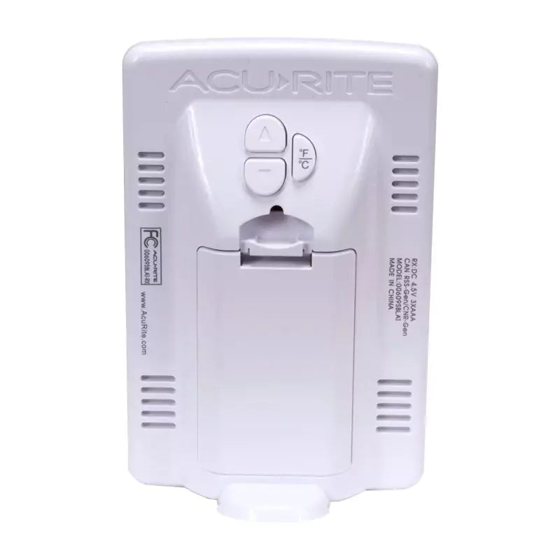 Acurite digital thermometer backside view