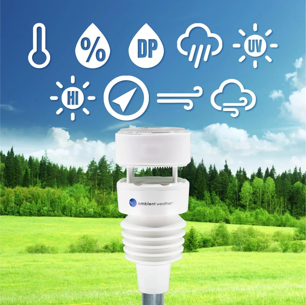 Ambient Weather WS-4000 Solar Powered UltraSonic Wi-Fi Weather Station - WeatherShack