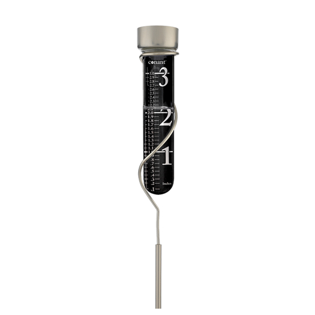 Conant Décor Grande View Rain Gauge in Satin Nickel - Weathershack