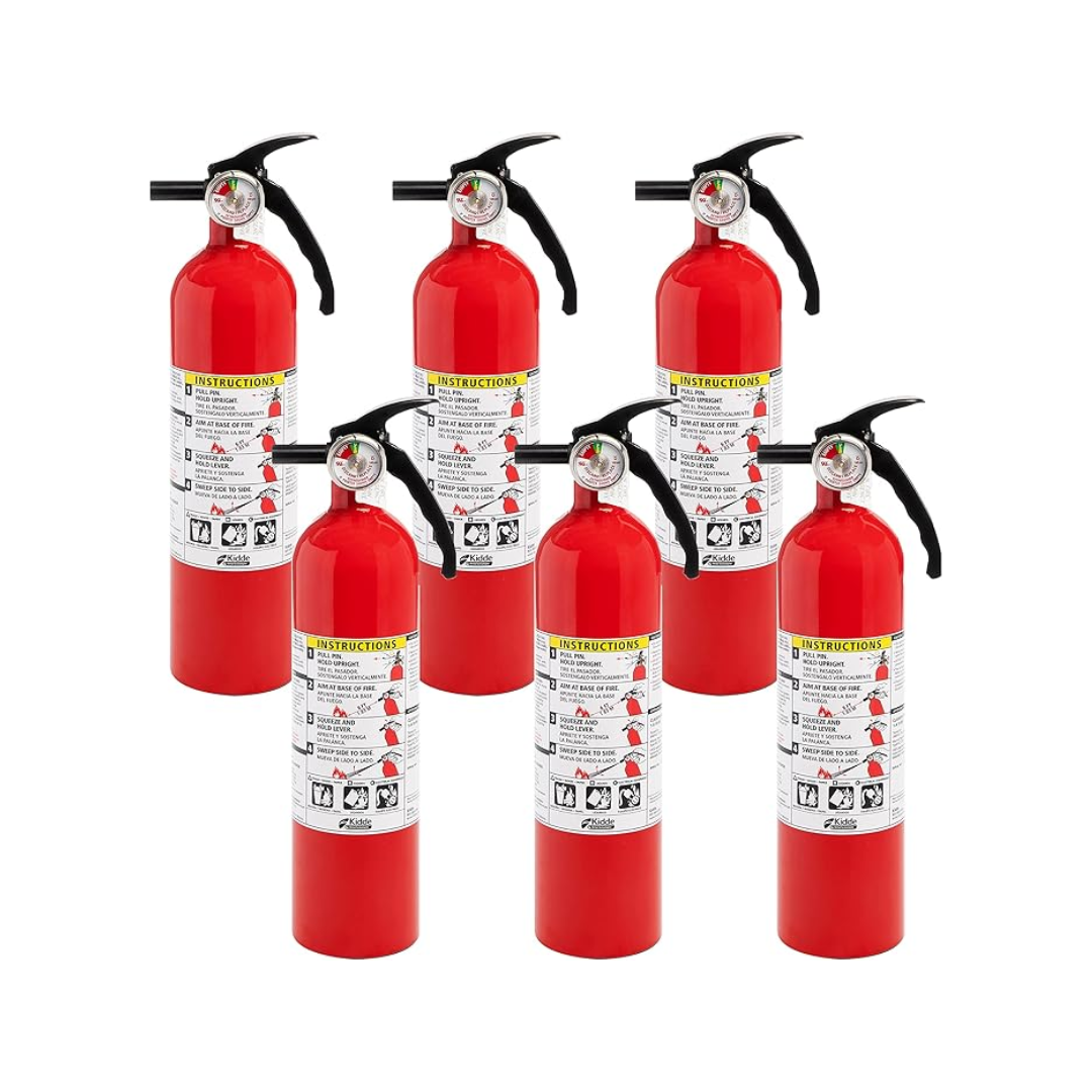 Kidde Dry Fire Chemical Extinguisher for Home, 1-A:10-B:C (mounting bracket included) - Weathershack
