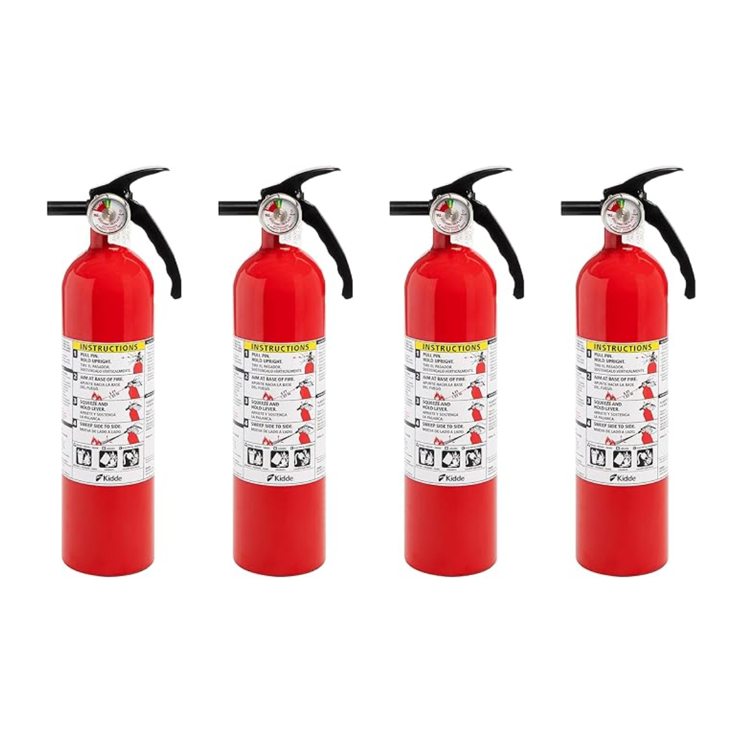 Kidde Dry Fire Chemical Extinguisher for Home, 1-A:10-B:C (mounting bracket included) - Weathershack