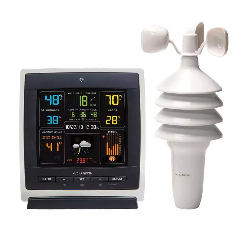 acurite notos 3 in 1 weather station with color display