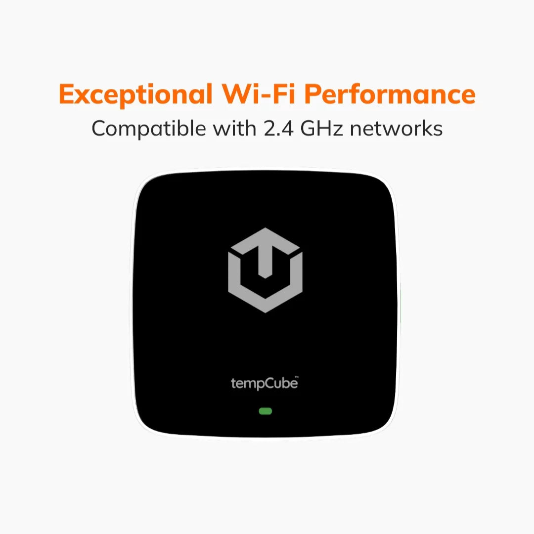 TempCube lite plus sensor compatible with 2.4 GHz networks
