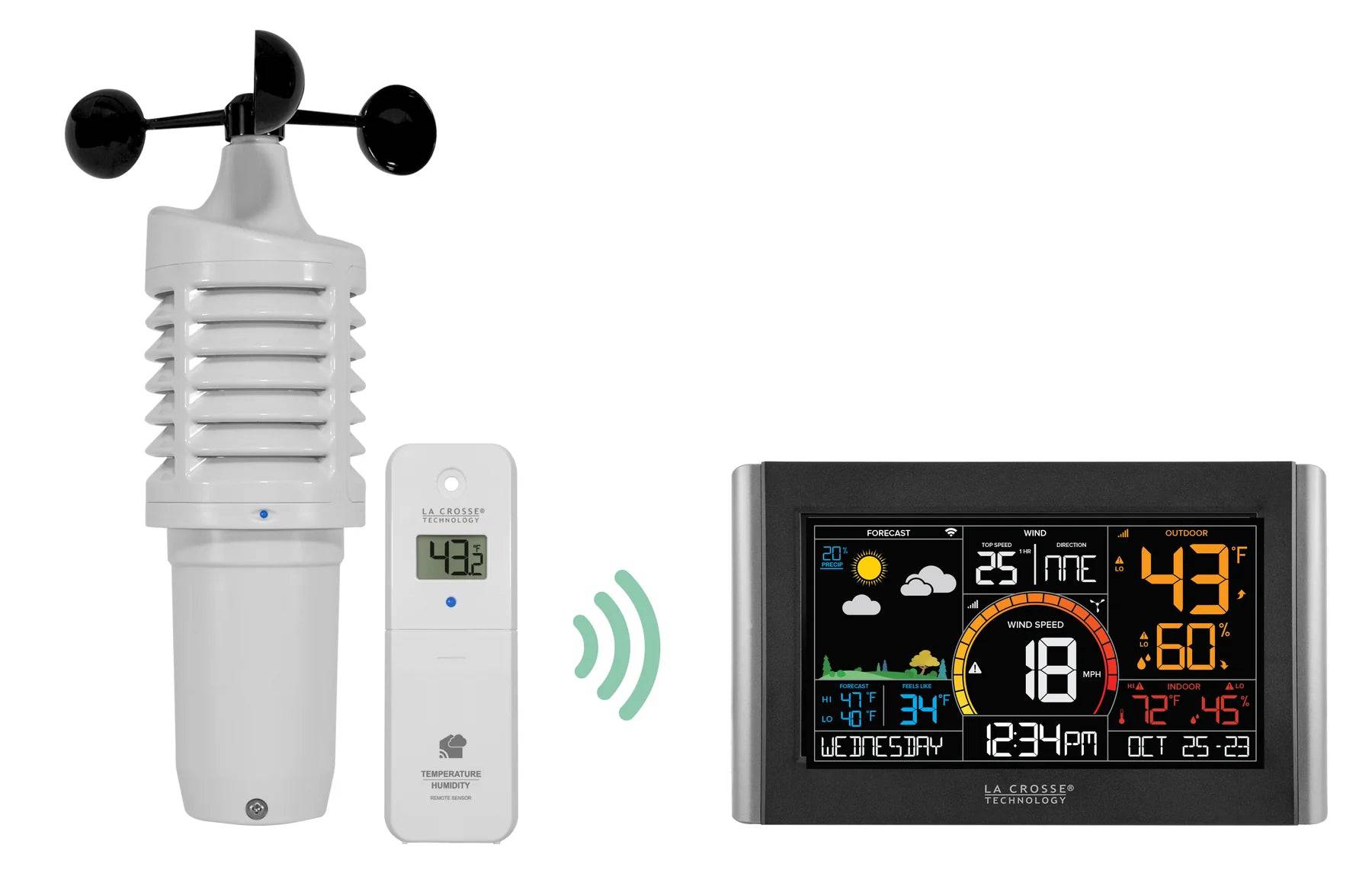 La Crosse Technology Complete Personal Wireless Remote Monitoring Wind Station - Weathershack