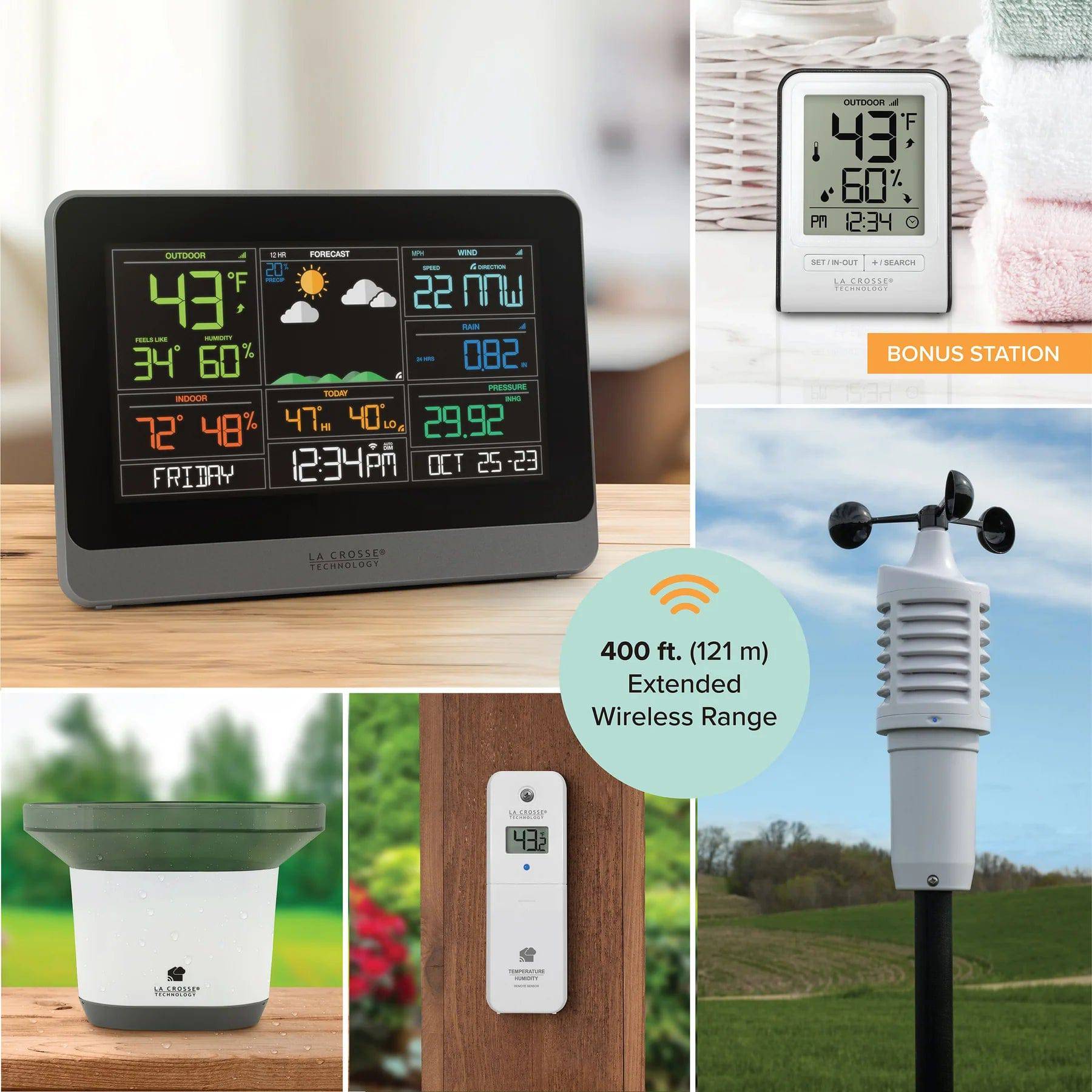 La Crosse Technology Wi-Fi Professional Weather Station with AccuWeather Forecast - Weathershack