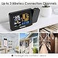 Newentor Wireless Atomic 4.5-Inch Full Color Weather Station with Time and Temperature Projection - All In One Functions - Weathershack