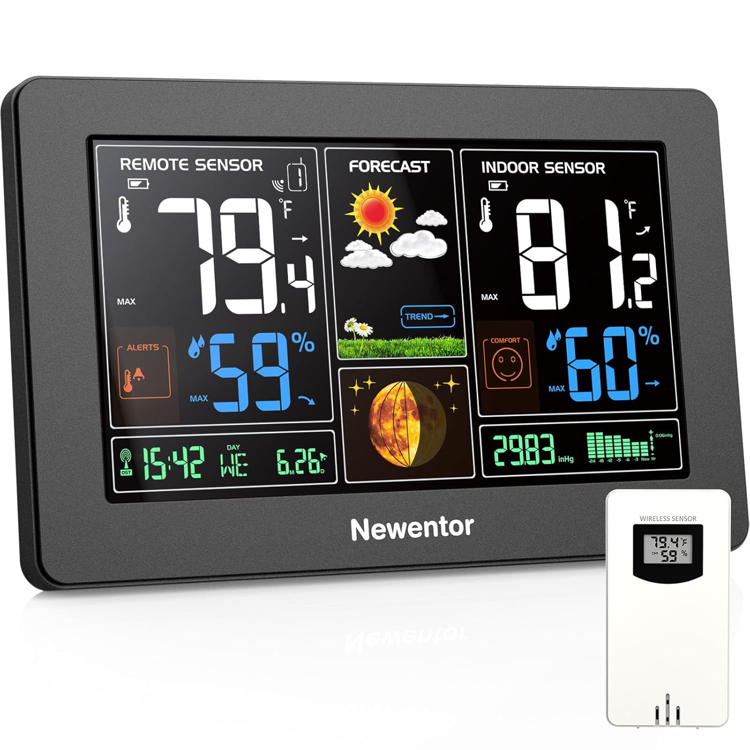 Newentor Wireless Weather Station  Indoor Outdoor Thermometer - Weathershack