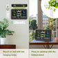 DreamSky weather station wireless indoor outdoor thermometer with digital atomic clock, large display with adjustable backlight, USB port, and inside/outside temperature & humidity monitor - Weathershack
