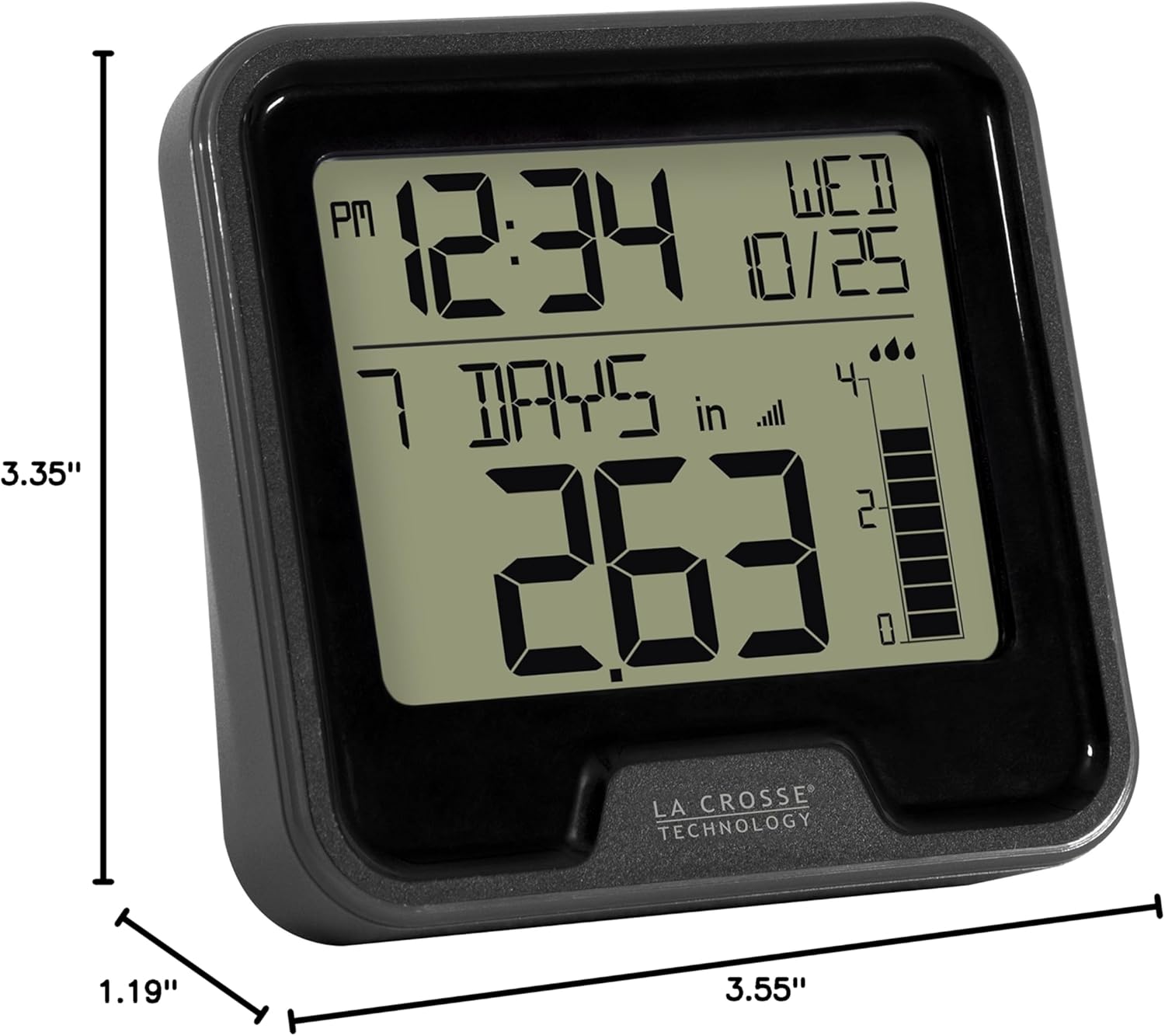 La Crosse Technology Digital Rain Gauge with Indoor Temperature - Weathershack