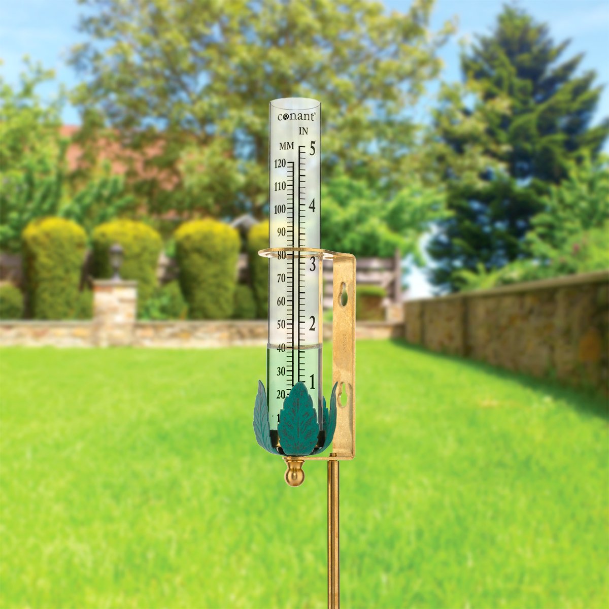 Vermont Rain Gauge (Living Finish Brass) - Weathershack