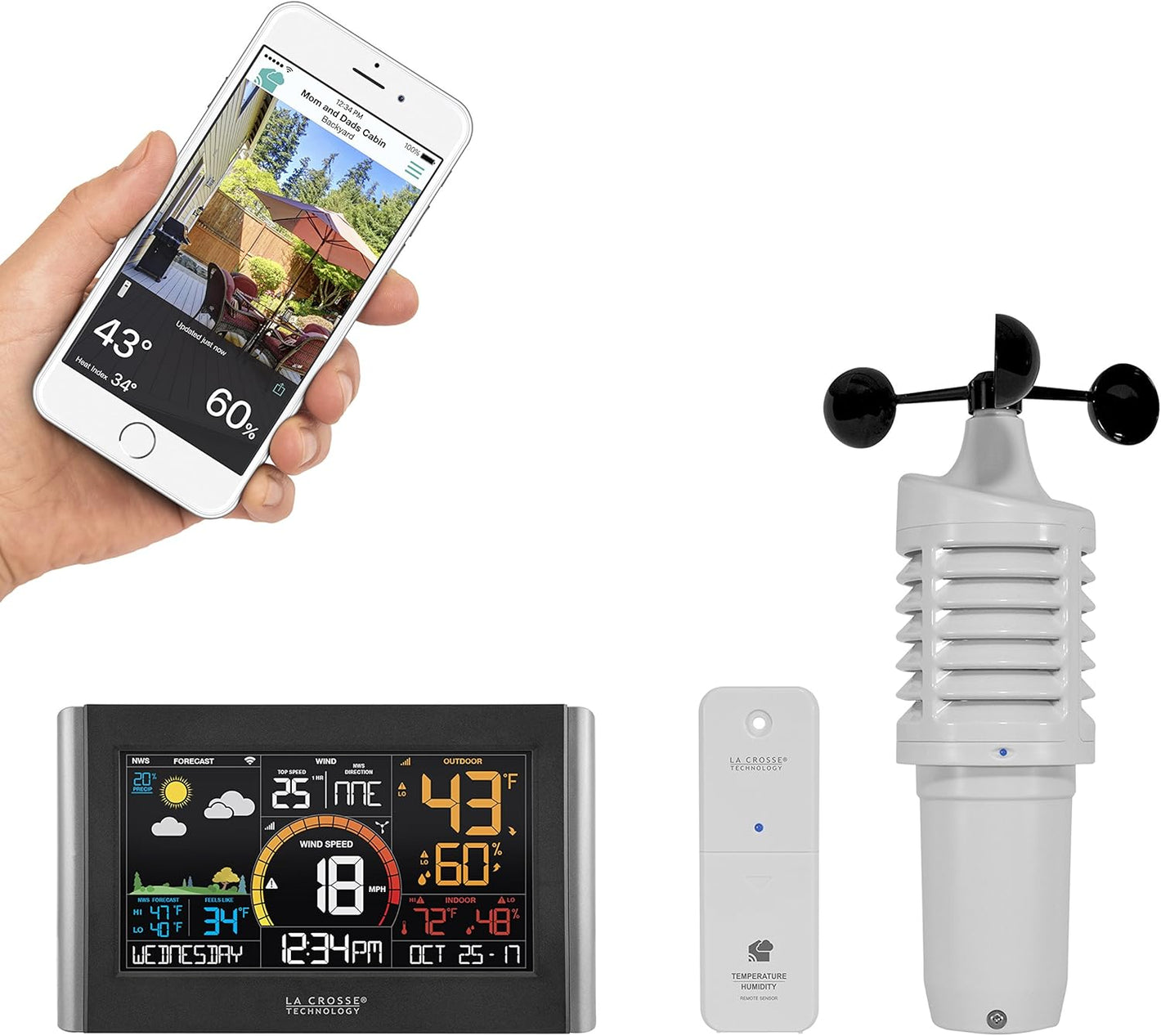 La Crosse Technology Complete Personal Wireless Remote Monitoring Wind Station - Weathershack