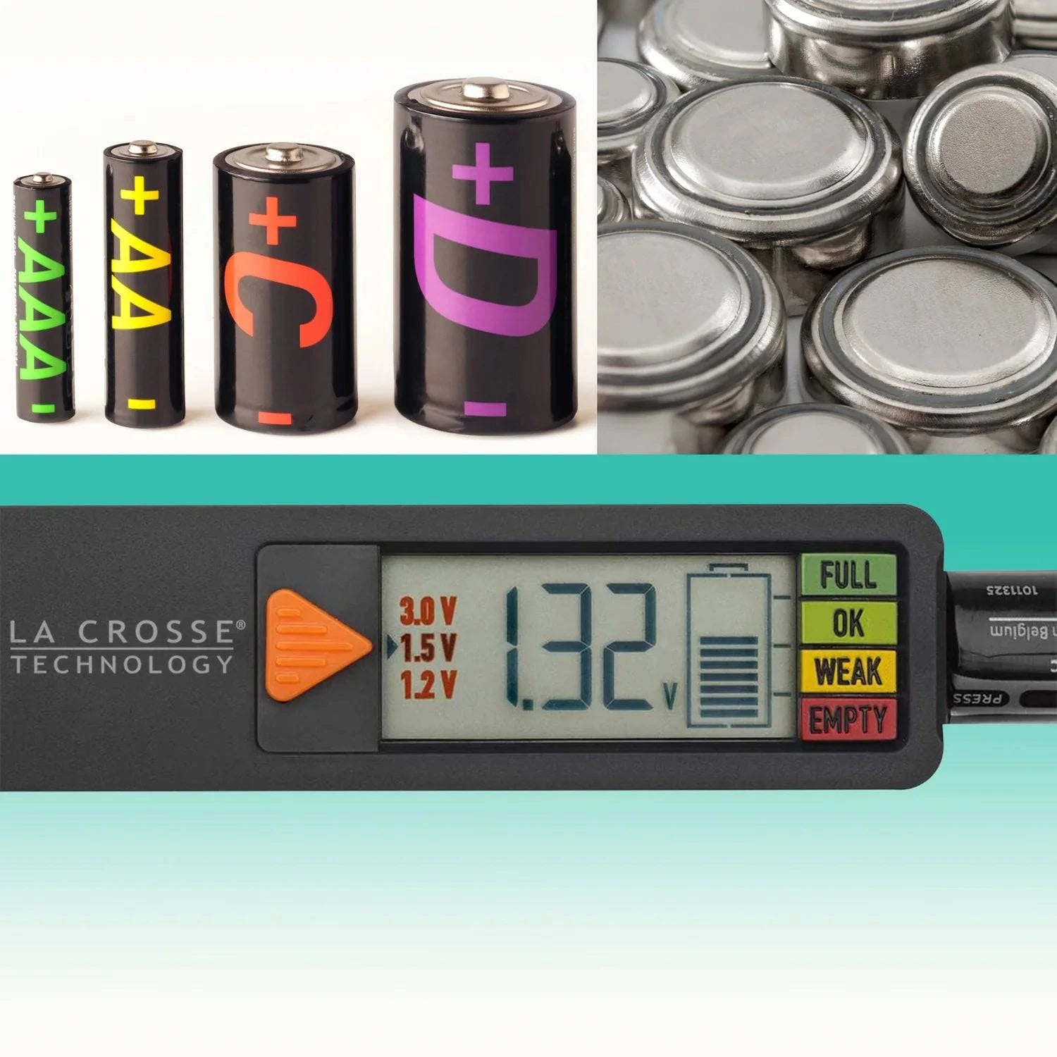 La Crosse Technology - 911-65557 Battery Tester - Weathershack