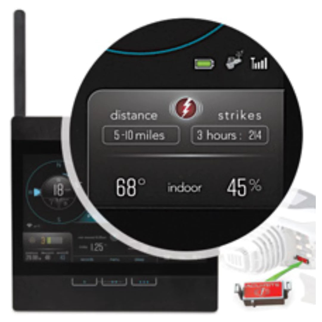 Acurite Atlas lightning detection display.