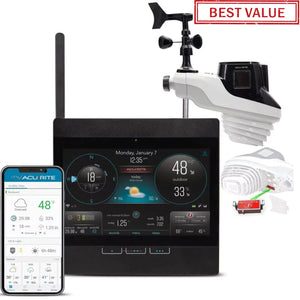 Acurite atlas weather station bundle with weather sensor Wi-Fi display and lightning detection
