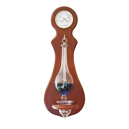 Ambient Weather BA212 Wall Mounted Weather Station with Thermometer, Hygrometer, and Barometer - Cherry Finish - Weathershack