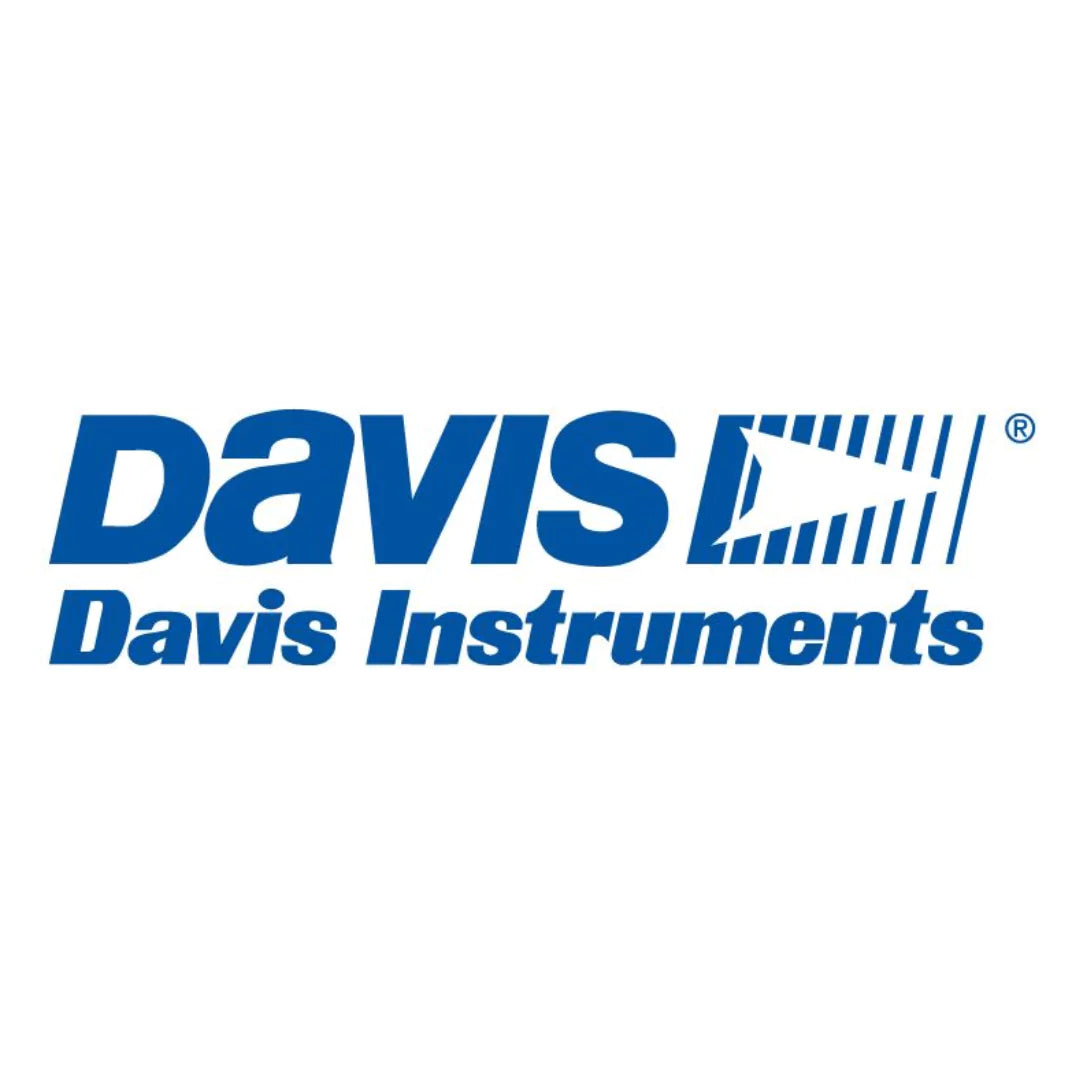 Official Davis Instruments logo representing precision weather monitoring equipment