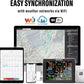Weather station syncs with Weather Underground and Weathercloud via Wi-Fi.