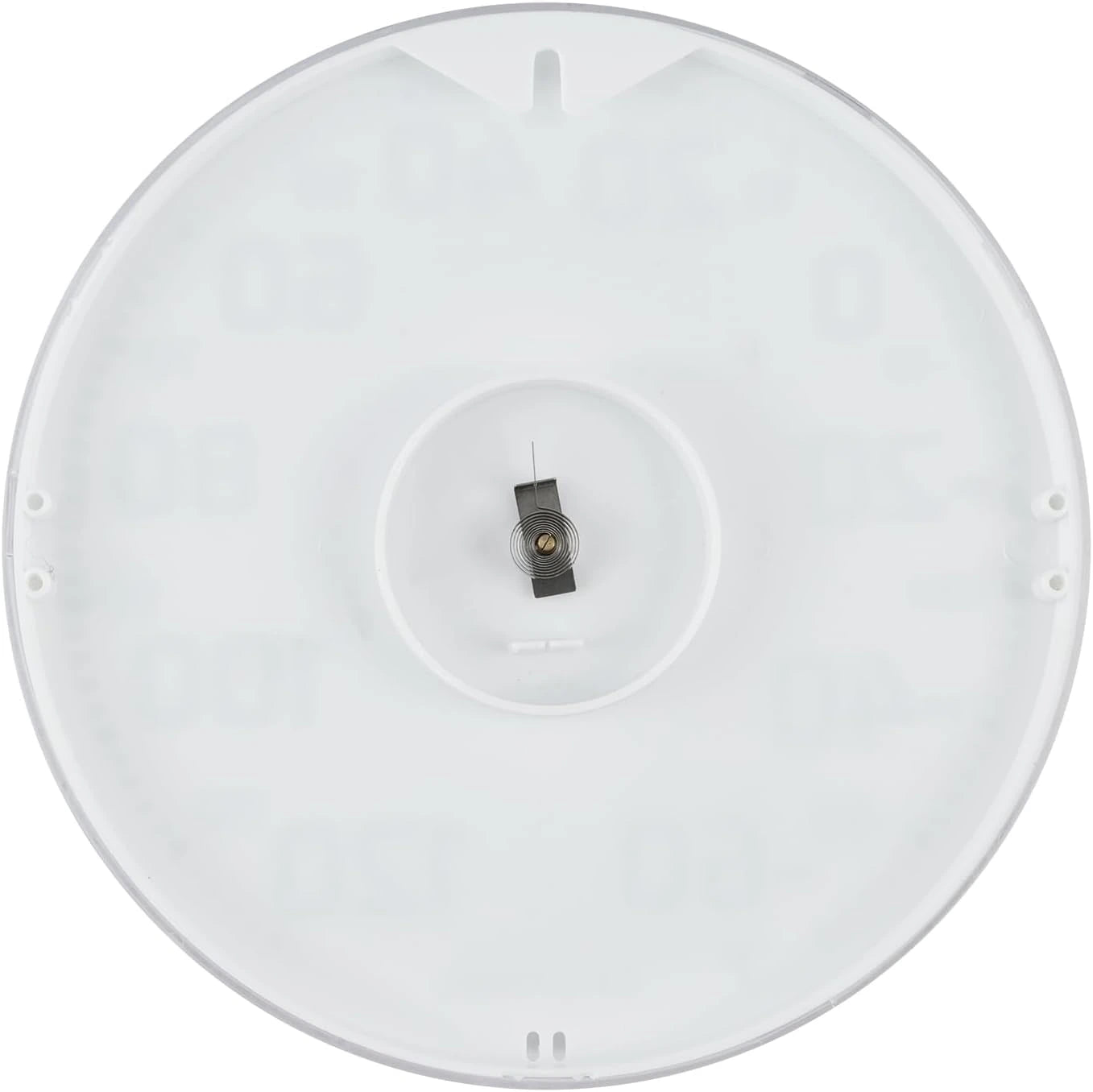 La crosse technology 8 inch round dial thermometer back side 