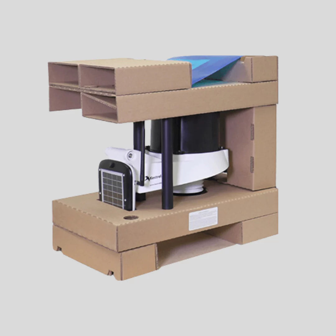 KestrelMet 6000 weather station packaged securely in cardboard