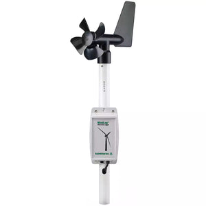 RainWise WindLog wind data logger featuring black wind vane and durable sensor housing for turbine site assessment.