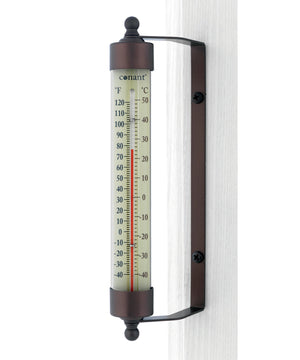 Conant Décor Indoor/Outdoor 7" Thermometer in Bronze Patina - Weathershack