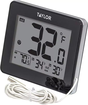 Taylor wired digital LED thermometer for indoor and outdoor.
