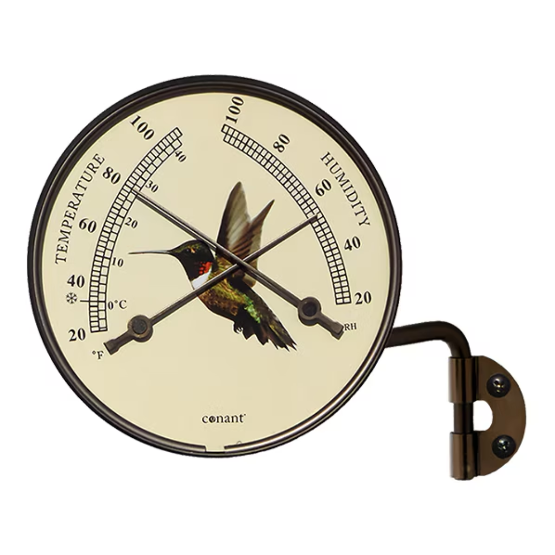 Conant Decor Hummingbird Comfortmeter - Bronze Patina Finish - Weathershack