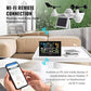 VEVOR Wi-Fi weather station with remote access via PC and mobile, includes display console and 7-in-1 outdoor sensor array.