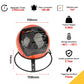Portable Automatic Fire Extinguisher Ball with Bracket and Hook, Fire Types ABCEF (1.1Lb,0.5in diam)