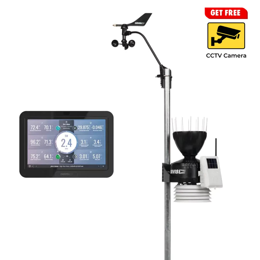 Davis Vantage Pro2 weather station with console and free CCTV camera offer