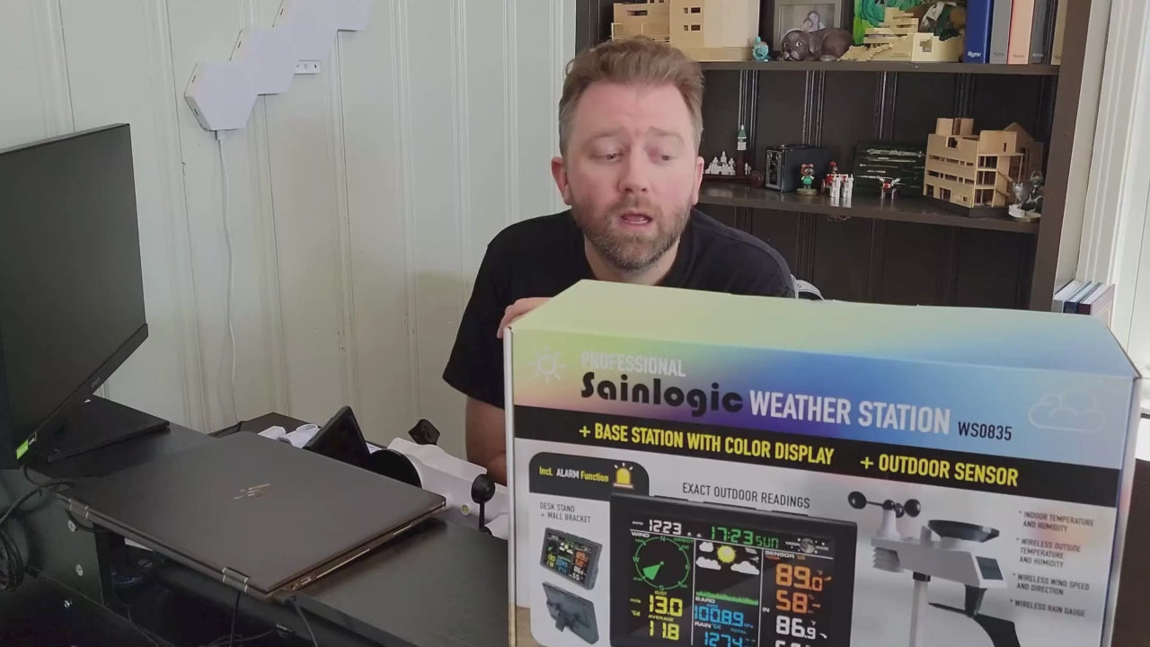 Load video: Sainlogic weather station 0835 product overview.