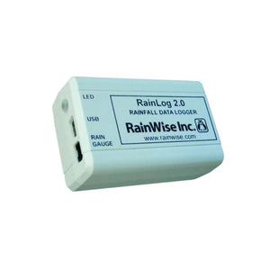Rainwise RainLog 2.0 rainfall data logger with USB & Rain gauge