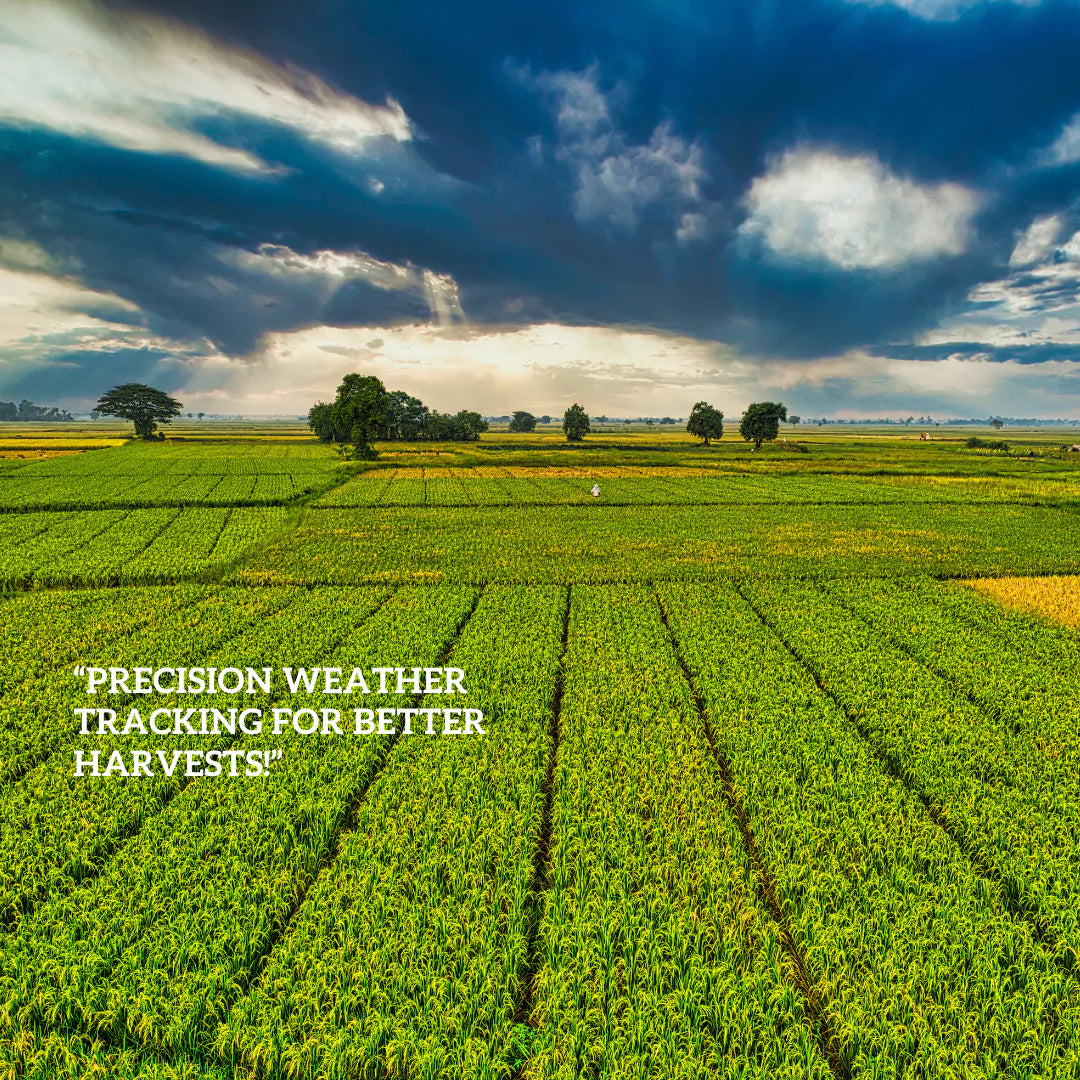 Weather station for farm, agriculture field.