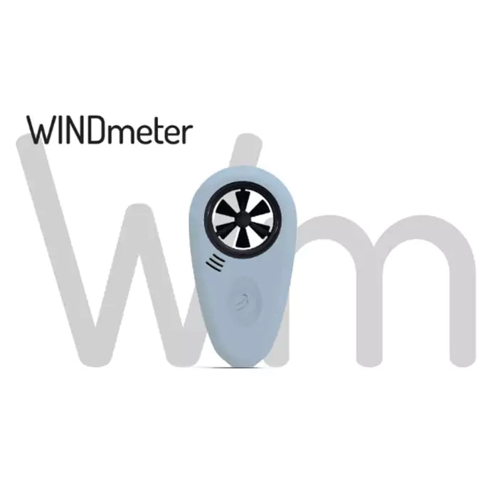 weather flow wind meter in light blue color