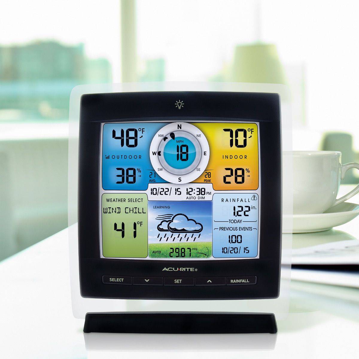 AcuRite Iris (5-in-1) Weather Station with Color Display for Indoor and ...
