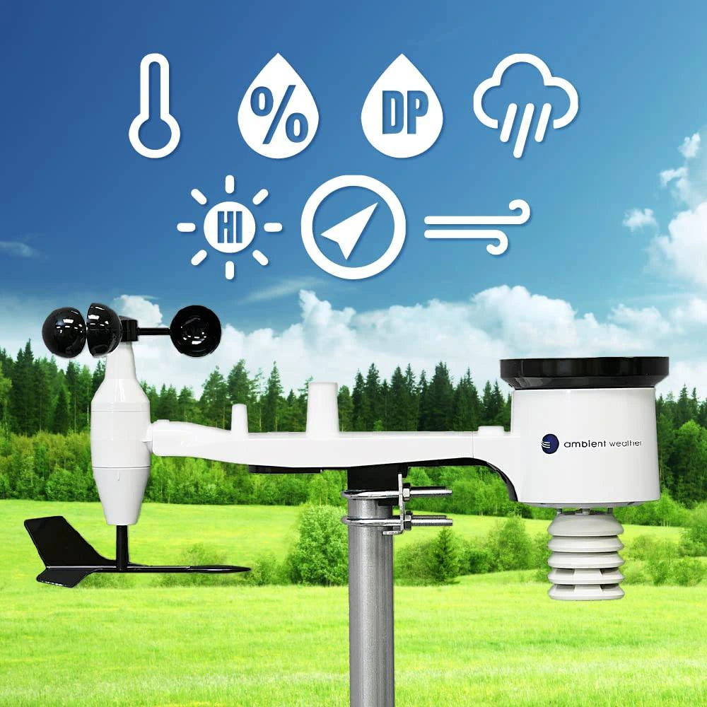 Ambient Weather WiFi Weather Station w/Remote Monitoring & Ambient Weather Network Access - WS-1965 - Weathershack