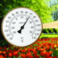Vermont 8" Dial Thermometer (Living Finish Brass) - Weathershack