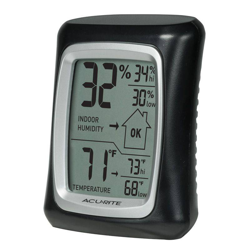 AcuRite Indoor Thermometer Hygrometer with Temp Humidity Gauge Weathershack