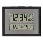La Crosse Technology Atomic Digital Wall Clock with Temperature & Weather Forecast - Weathershack