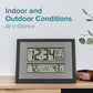 La Crosse Technology Atomic Digital Wall Clock with Temperature & Weather Forecast - Weathershack
