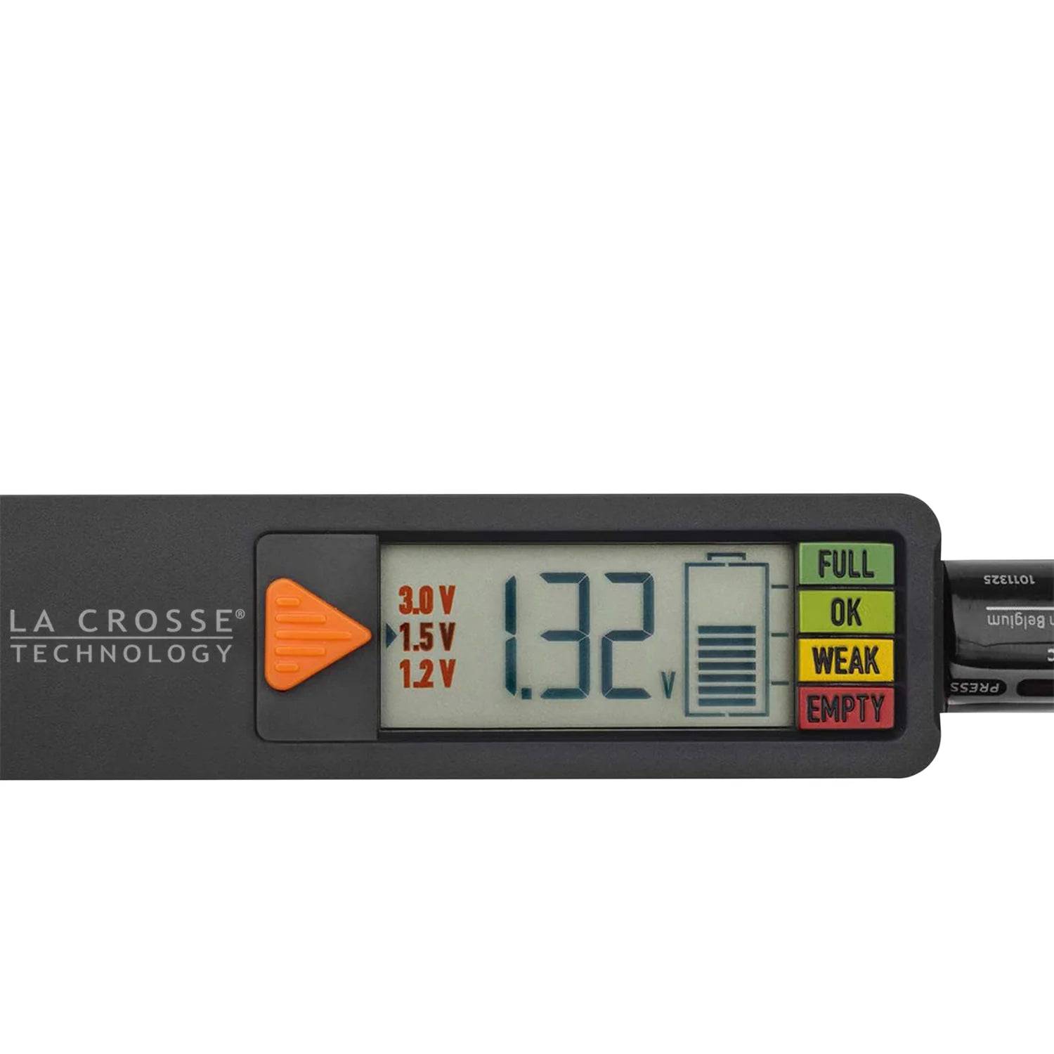 La Crosse Technology - Digital Rain Gauge with Indoor Temperature (724-1409V2) +La Crosse Technology - 911-65557 Battery Tester - Weathershack