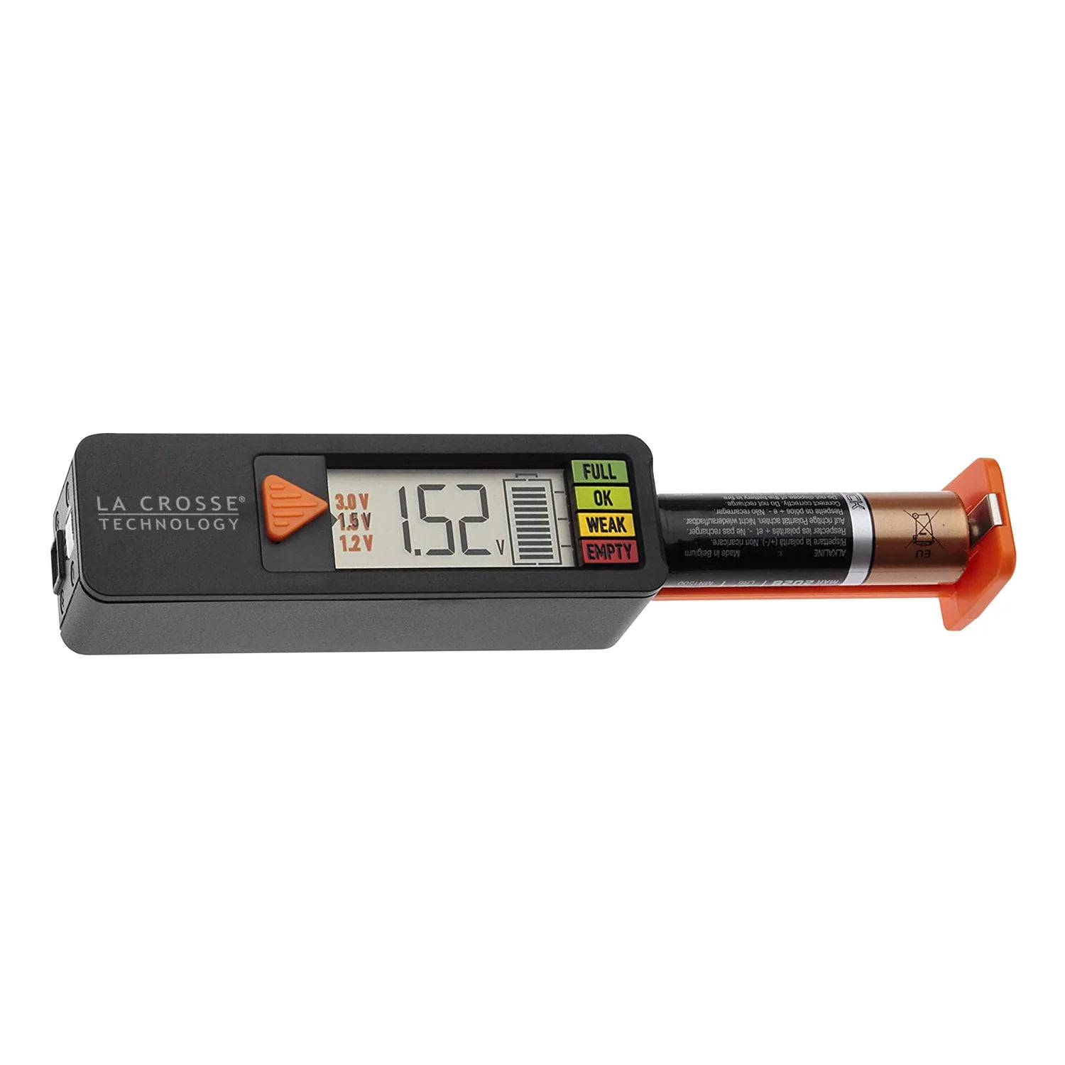 La Crosse Technology - Digital Rain Gauge with Indoor Temperature (724-1409V2) +La Crosse Technology - 911-65557 Battery Tester - Weathershack