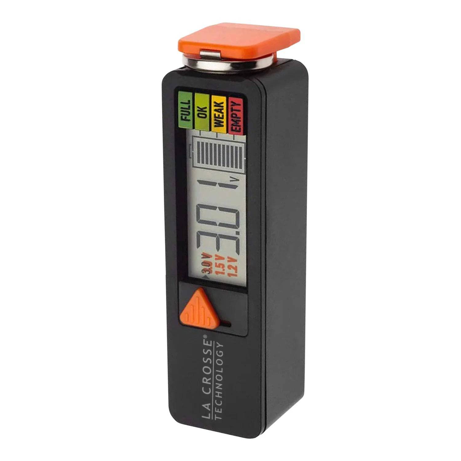 La Crosse Technology - Digital Rain Gauge with Indoor Temperature (724-1409V2) +La Crosse Technology - 911-65557 Battery Tester - Weathershack