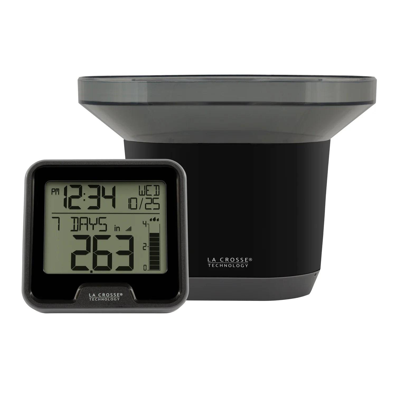 La Crosse Technology - Digital Rain Gauge with Indoor Temperature (724-1409V2) +La Crosse Technology - 911-65557 Battery Tester - Weathershack