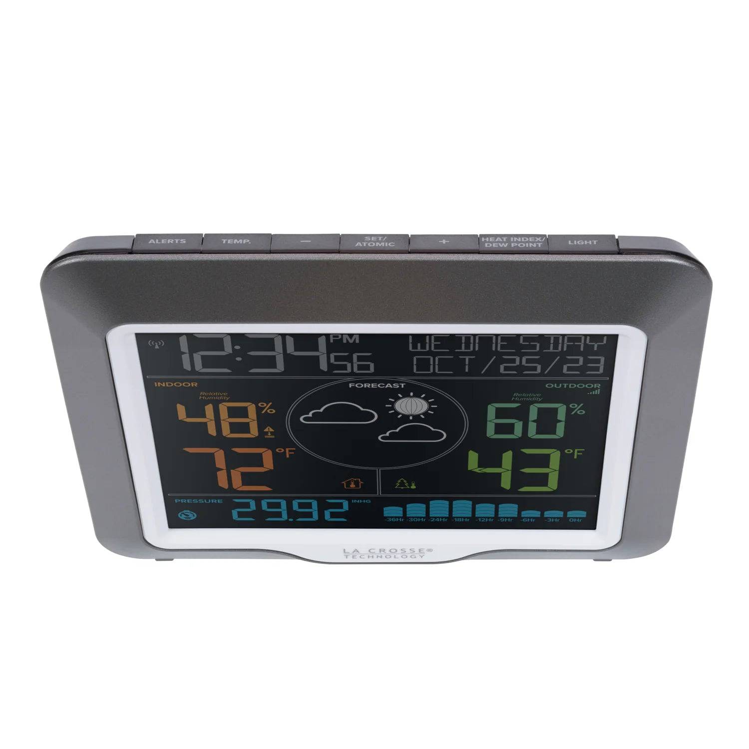 La Crosse Technology Wireless Color Weather Station with Barometric Pressure & 36-Hr Historical Graph - Weathershack